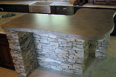 Outdoor countertops for kitchen kits in Wisconsin